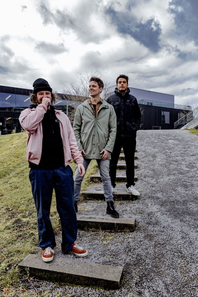 Afbeelding van het team Kameleon3D met van links naar rechts Jorrin, Wesley en Raphael